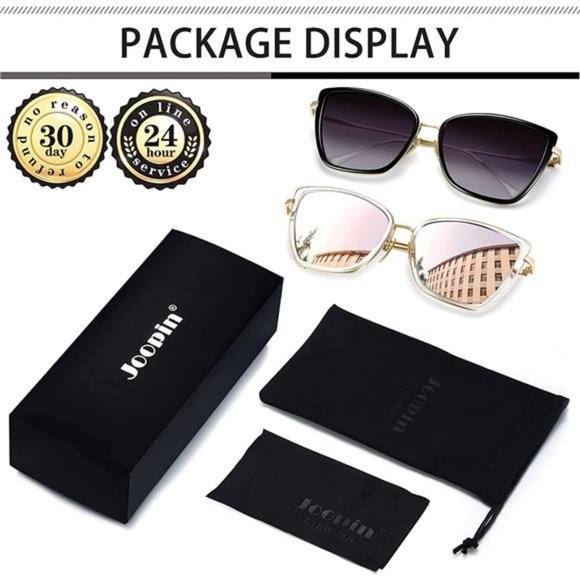 Oversized Cateye Sunglasses Women Fashion Metal Frame Cat Eye Womens Sunglasses - Picture 6 of 6